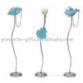 blue charm stainless memo holder